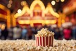 © olegganko - Popcorn stand, cinema shot, movie theatre popcorn