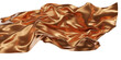 © Chandan - Flying Bronze silk textile fabric background. Smooth elegant golden Satin Isolated on Transparent  Background. bronze Fabric. studio 3d render