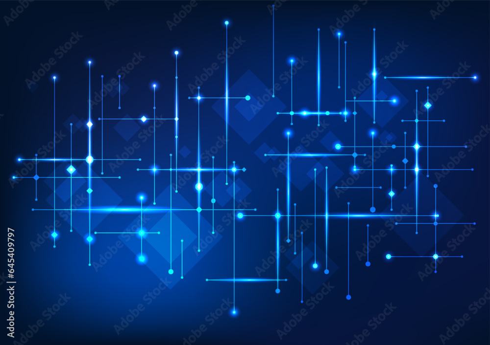 Big data technology The lines are overlapped and linked together. It ...
