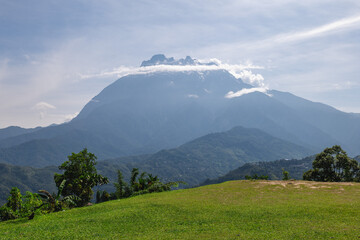 Wall Mural - Scenery of Mount Kinabalu, the highest mountain in Borneo and Malaysia.