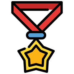 Wall Mural - Star Medal Icon