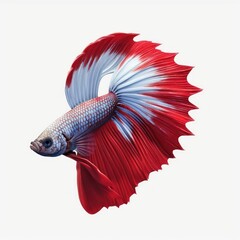 Wall Mural - Illustration of betta fish with beautiful color 