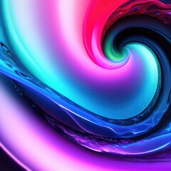 Poster - Vibrant and dark colored, futuristic technology concept abstract smooth and sot wavy curvy lines background, banner design.