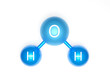 H2O cząsteczka atomy wody