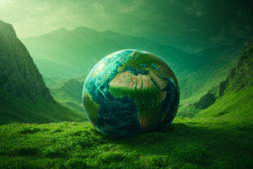 Canvas Print - Green planet - Earth