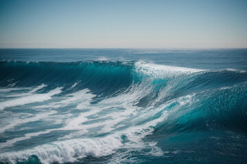 Canvas Print - blue sky ocean