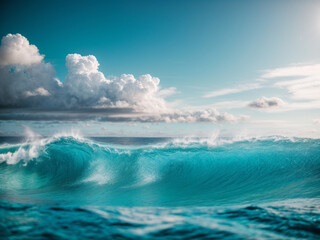 Poster - blue sky ocean