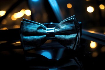 Poster - blue bow tie.