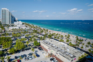 Poster - Elevated view of the Fort Lauderdale Beach - Florida - USA, 2018