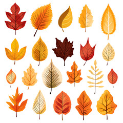Wall Mural - abstract fallen leaves. foliage of autumn tones.