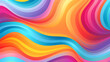 Abstract background of rainbow groovy Wavy Line design in 1970s Hippie Retro style. pattern ready to use for cloth, textile, wrap and other
