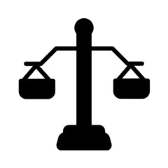 Canvas Print - Justice Law Scale Icon