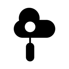Cloud Search Seo Icon