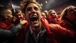 © piai - Raw emotions of fans during goal celebrations, highlighting the joy and passion of the sport. Generative AI