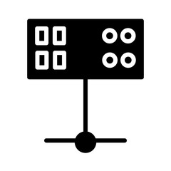 Canvas Print -  Network Server Web Icon