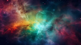 Fototapeta Kosmos - 星雲銀河の背景 No.082  The Background of the Nebula Galaxy Generative AI
