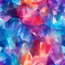 Radiant Gemstones Dazzling Blues Reds And Purples Seamless, Pattern, Texture, Background