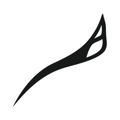 Metal Hair pin icon vector