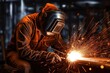 © Bargais - Welder is welding metal.