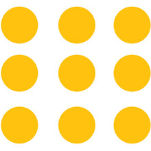 Digital Png Illustration Of Rows Of Yellow Spheres On Transparent Background