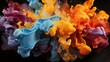 Acrylic color dissolving in water wallpaper
