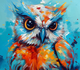  owl in the sky