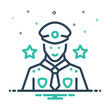 Mix  icon for police 