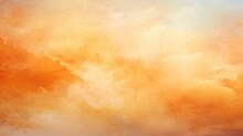 Abstract Orange Watercolor Paint Background