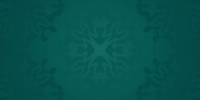 Arabic Motif Green Background