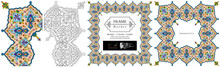 Frame Mandala Persian Arabic Turkish Islamic Hindi Indian Tibetan Traditional Colorful Vector Pattern Texture Vintage Ornate Retro Elegant Ornamental Borders Frames Floral Ornaments Tazhib 32-v1.1.1
