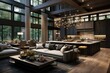 a luxury living room, fictional interior created with