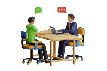 Poster - Business meeting 3d Illustration 