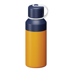 Poster - Thermos 3d rendering isometric icon.