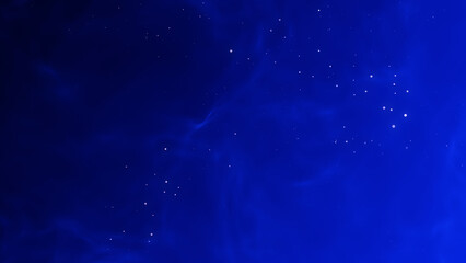 Dark blue black abstract background with golden particles. Wavy curve lines design. Smoky festive backdrop. Magical Christmas elegant blank banner. Luxury premium glowing BG Deluxe exclusive sale 2024