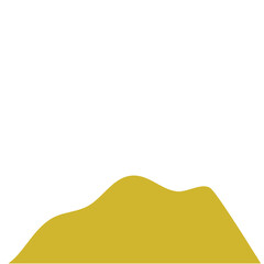 Sticker - Golden Mountains Illustration