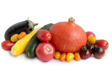 Wall Mural - various colorful vegetables for eating and cooking meals 
