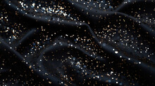Black Friday Banner With Falling Sparkles. Generative Ai
