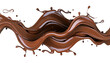 © Arqumaulakh50 - Chocolate liquid splash Isolated on white background