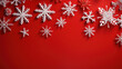 A banner to prepare for the winter holidays, Christmas and New Year, snowflakes. Generative Ai