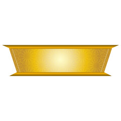Wall Mural - luxury golden set arabic islamic banner title frame text box in transparent background