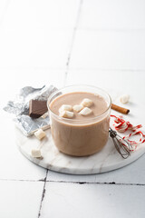 Poster - Homemade hot chocolate with marshmallow