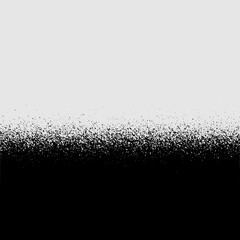 Poster - Black Noise Stipple Dots Halftone Gradient Vector Distressed Textured Background. Hand Drawn Dotwork Abstract Grungy Grainy Texture. Pointillism Art Abstraction Dotted Graphic Grunge vector 