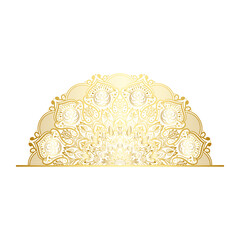 Wall Mural - vintage luxury golden mandala arabesque islamic pattern for wedding invitation