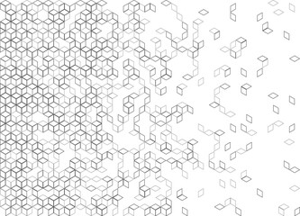 Poster - Seamless black and white background. Repeat rectangular. Abstract black and white geomatics patter diamond triangular square wallpaper background.
Vector Format. Design element 