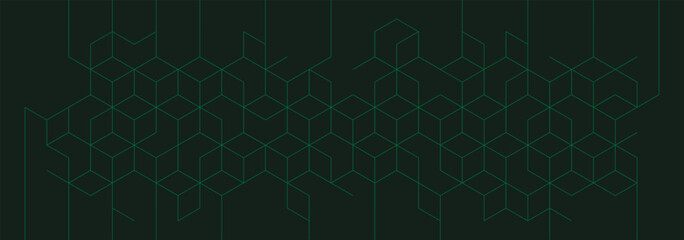 Poster - Vector banner design with hexagons elements. Geometric polygonal background. vector formats