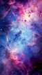 Abstract background of pastel galaxy cosmic, pink, purple and blue, with small starlight.