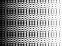 Halftone Seamless Pattern. Repeated Geometric Gradient. Geometry Pattern Background. Repeating Gradation Design. Repeat Hexagon Printed Black And White. Vector Format Illustrationdesign Element 