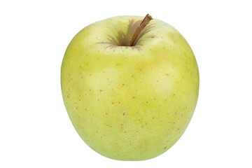 Poster - Green juicy apple isolated in white background.  Healthy food. File contains clipping path. Full depth of field.