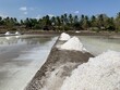 view of salt production on the seafront