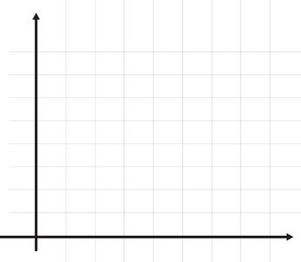 diagram of graph. x y axis cartesian coordinate plane. vector illustration design. transparent backg